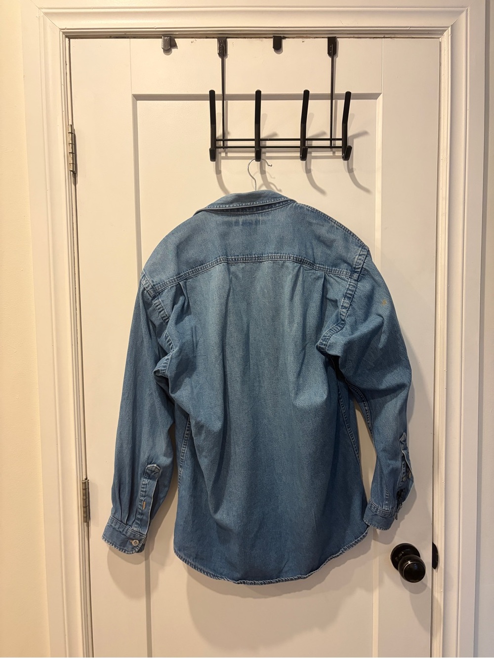 Women’s vintage Denver Hayes Blue Denim button down Shirt - Picture 2 of 14